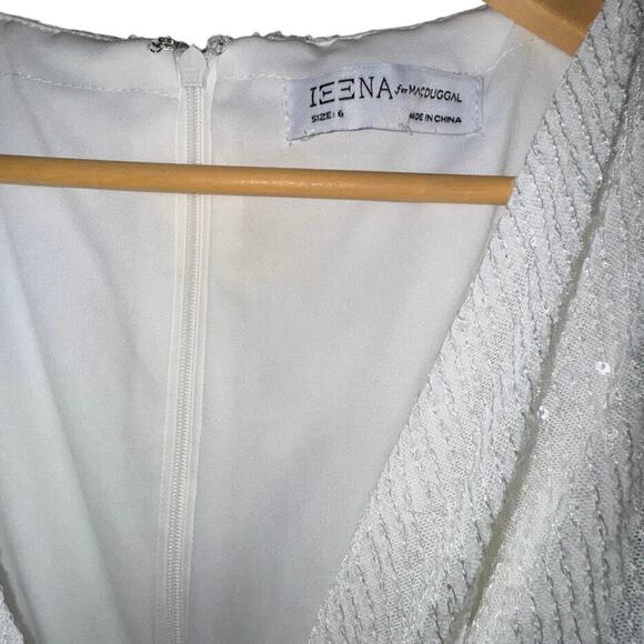 MAC DUGGAL 26555 Long Sleeve Sequined Midi Dress Size 6 New w/o Tag MSRP $258 - Picture 6 of 8